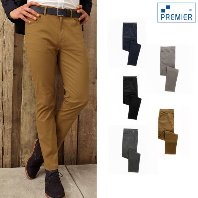 Premier Performance Men&#039;s Chino Jeans (PR560) - Adults Casual Formal Wear Pants