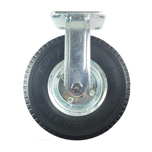 Ruota pneumatica 8" x 2-1/2" (senza schiuma piatta) - 2 rigide e 2 girevoli con freno - Foto 3 di 7