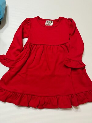 New Blanks Boutique Red Long Ruffled Sleeve Empire Waist Ruffled Dress Size 18M | eBay New Blanks Boutique Red Long Ruffled Sleeve Empire Waist Ruffled Dress Size 18M | eBay