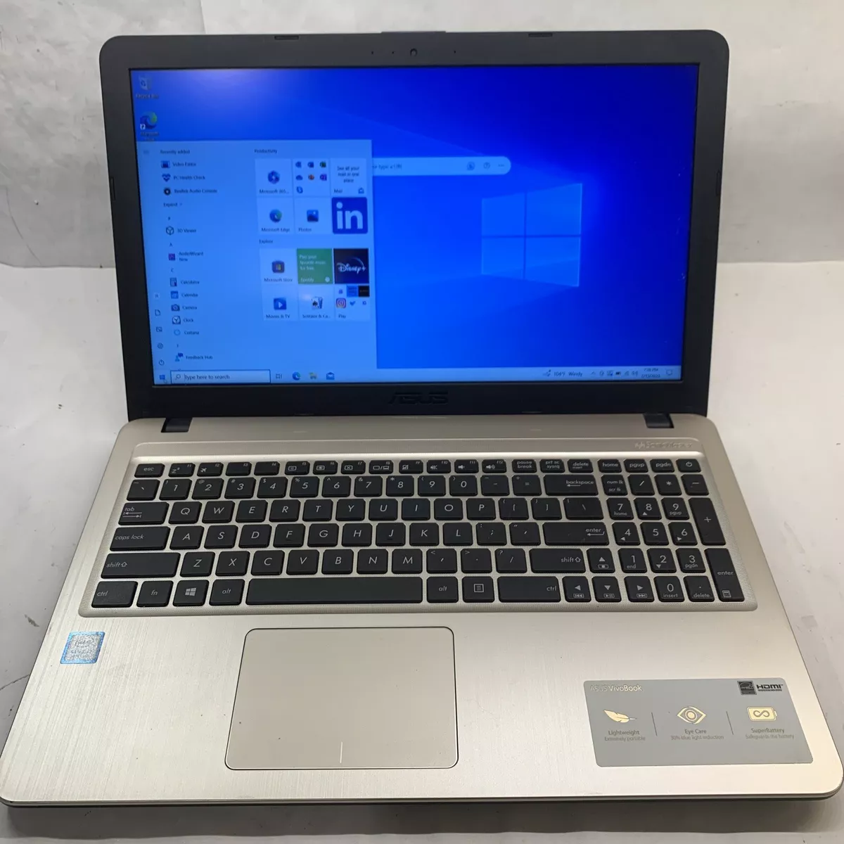 ASUS VivoBook 15.6” FHD EyeCare X540U i7-8500U 8GB RAM 1TB SSHD