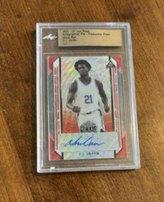 A.J. Griffin 2021 Leaf Metal Red Wave Proof Rookie Auto Duke Hawks 1/1 RC
