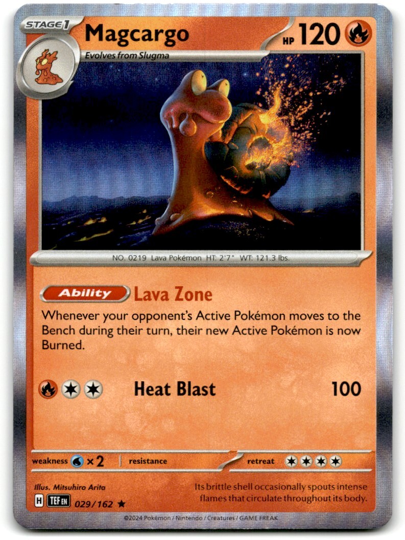 Pokemon Trading Card TCG Magcargo #29 Holo