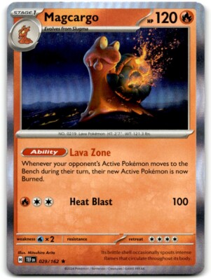 Pokemon Trading Card TCG Magcargo #29 Holo | eBay