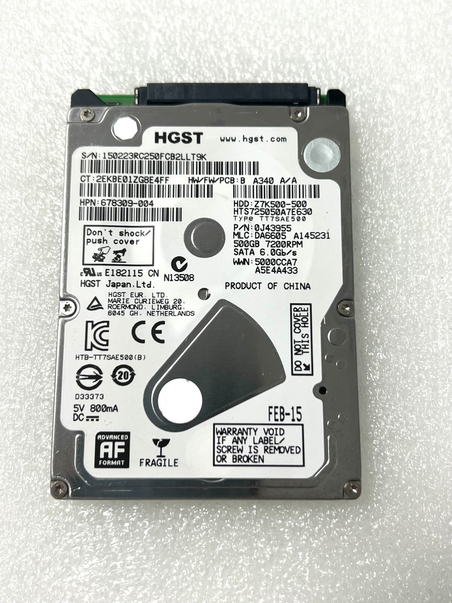 HGST Travelstar Z7K500 500GB 2.5" SATA III Laptop Hard Drive - 7200RPM, 32MB Cache