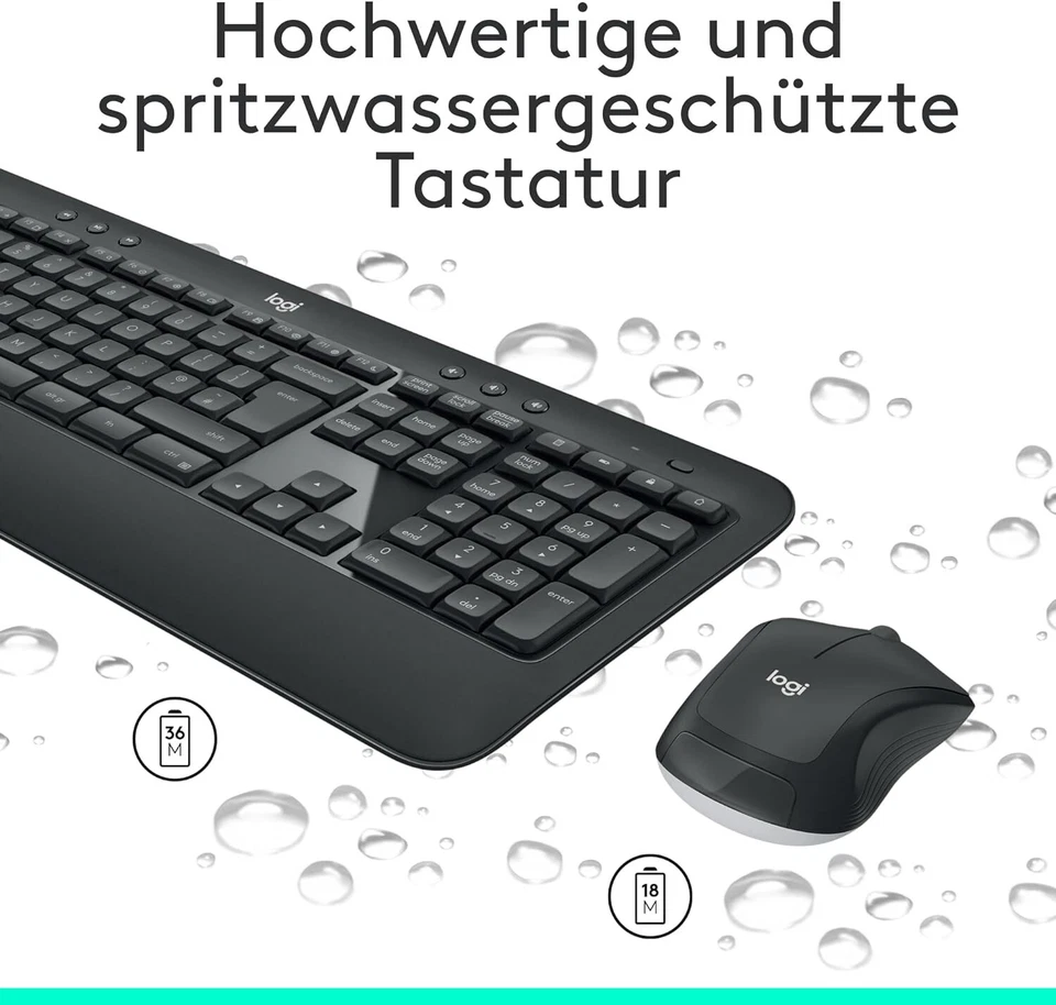 Logitech MK540 Advanced Kabellose Tastatur und Maus Combo QWERTZ  DEUTSCH #3 - Bild 2 von 4