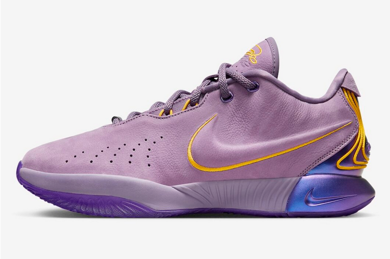 Nike Lebron 21 XXI Purple Rain Lebron James Basketball Sneakers