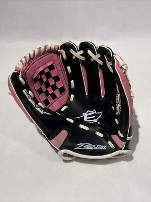 Easton EKP9500- Youth T-Ball/Baseball Glove 9.5  Z-Flex RHT Black and Pink (s)