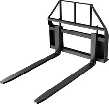 46" Pallet Fork Frame W/48" Blades Quick Attach Pallet Fork for Tractors 4000LBS