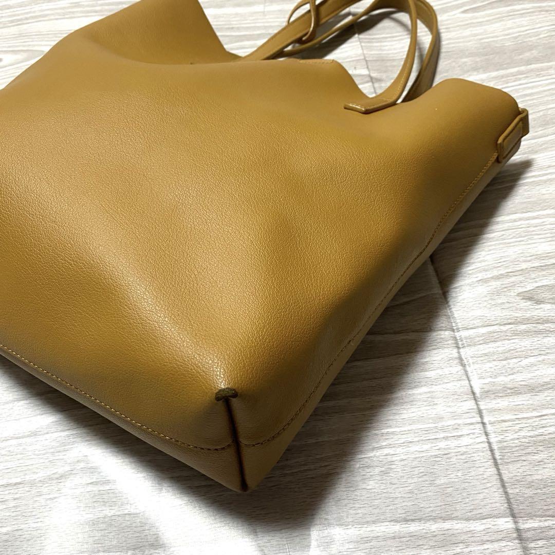 SAINT LAURENT Borsa giocattolo tote pelle senape Parigi gialla shopping Saint spalla Laurent
