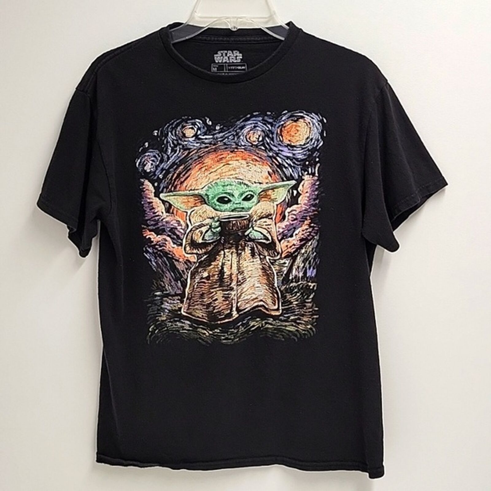 Star Wars Black Yoda T-shirt Size M