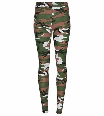 Womens Leopard Animal Print Leggings Ladies Full Length Pants 8-24 UK
