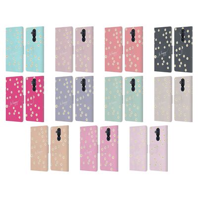 OFFICIAL MONIKA STRIGEL HAPPY DAISY LEATHER BOOK WALLET CASE FOR NOKIA PHONES