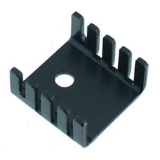 10x TO220 Bolt-On Black Anodized Heatsink