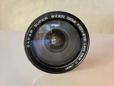 SAKAR SUPER WIDER SEMI FISH-EYE Lens with Black Leather Case Made in Japan 