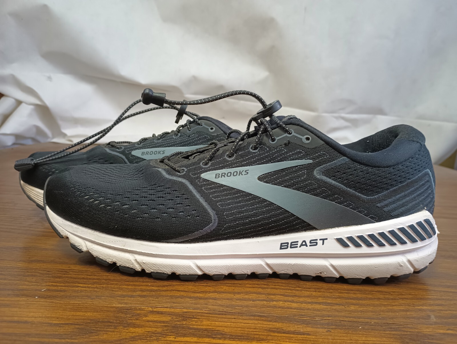Brooks Beast 20 Mens Size 14 Running Shoes Black/Grey 1103272E051 eBay