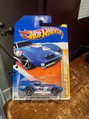 2011 Hot Wheels New Models '69 Copo Corvette #4 Blue