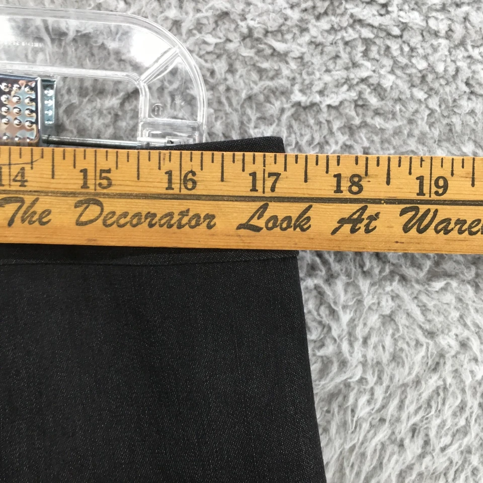 Женская трапециевидная юбка Larry Levine 12 (Actual 34x21) черная многослойная эластичная на молнии Fly - Изображение 2 из 4