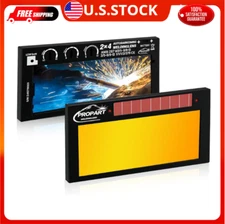 2×4.25 Auto-Darkening Welding Lens, Shade 5–13 for Pancake Hood (Gold)