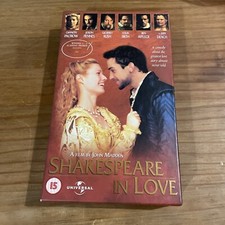 Shakespeare In Love, VHS Video, Collectors Boxed Edition.cert 15