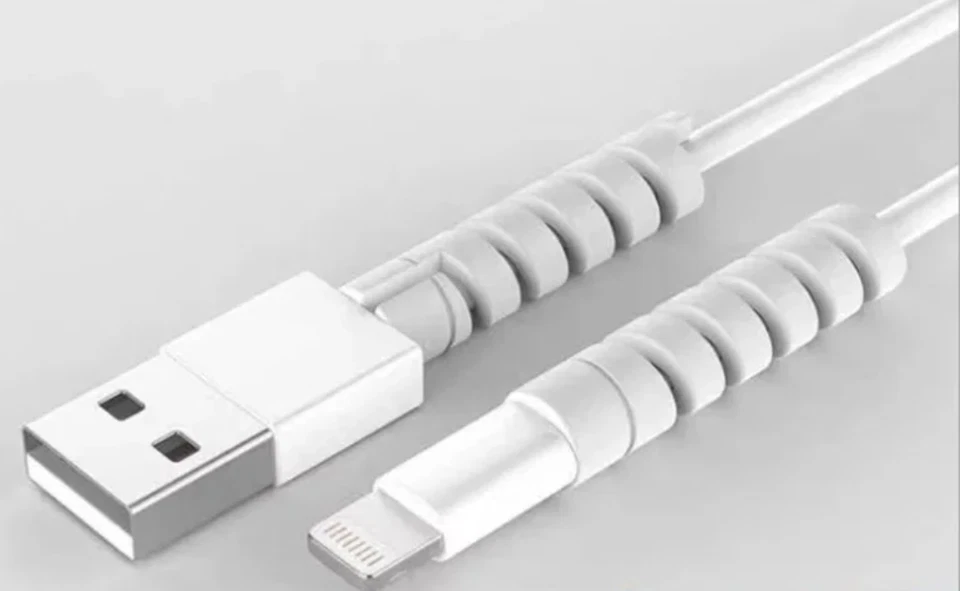 10 x Spiral Cable Protector Charging Cable Wire Organizer For Phone Data Line - Image 2 of 4