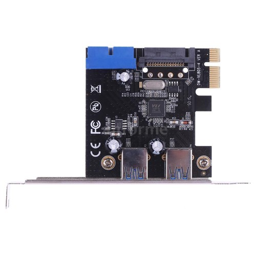 SuperSpeed PCI-E Express Card 2-Port USB 3.0/19-pin USB3.0/15-pin SATA Connector - Picture 3 of 8