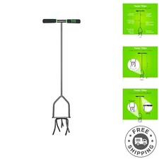 Twist Tiller Garden Cultivator - 12" Wide Claw for Effortless Soil Aeration