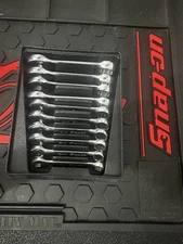 Snap On 10 Piece 12 Point Metric MIDGET Combination Wrench Set OXIM710B