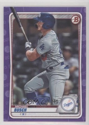 2020 Bowman Draft Purple Border 77/250 Michael Busch #BD-42 0q1p