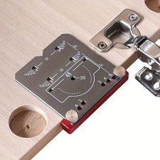35mm Woodworking Jig Door Hinge Hole Opener Guide Locator Wood Punch Drilling