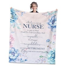 ment Gifts for Womenment Blanket Retired Nurses Gift for Nurse Retire 50"x60"