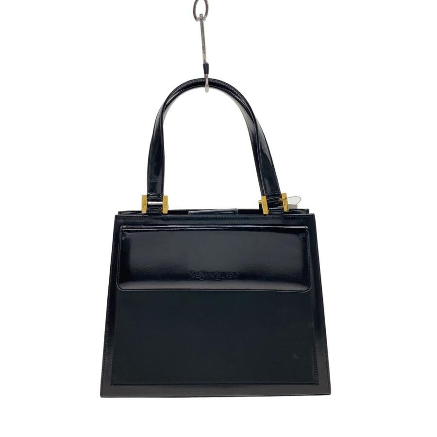 Borsa a mano Yves Saint Laurent in pelle nera hardware oro donna originale