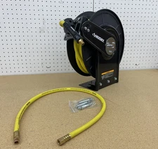 Husky 3/8 in. x 50 ft. Open Face Hybrid Hose Reel with Hose