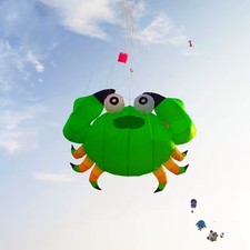 Stabloser ,, Drachen ,,  Leinenschmuck  Krabbe in Grün