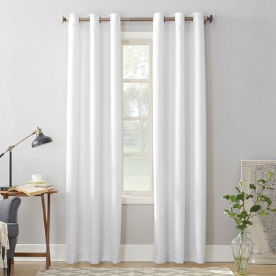 Montego 2-Pack Casual Textured Semi-Sheer Grommet Curtain Panel Pair