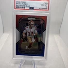 2022 Panini Prizm - Rookies Brock Purdy #353 Red White & Blue Prizm (RC) PSA10 !