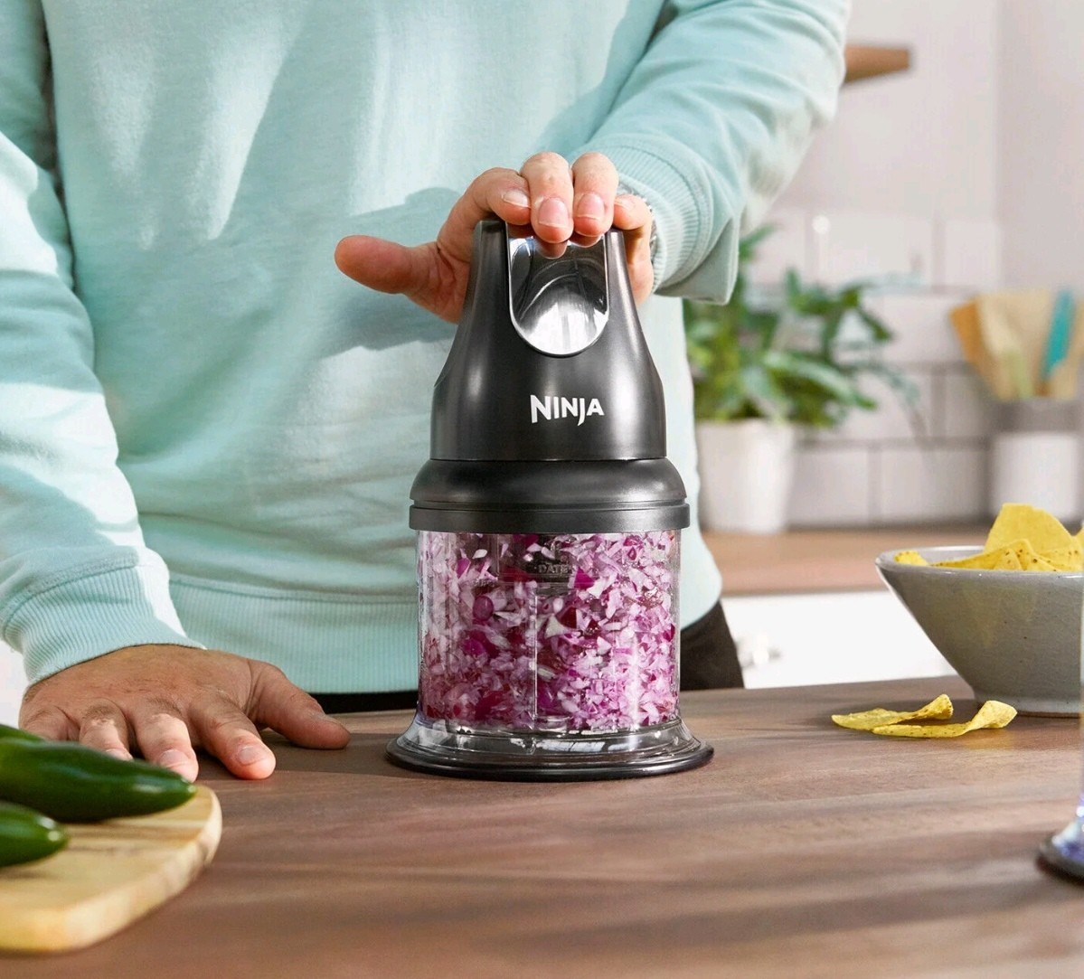 Ninja Kitchen Professional Stackable Food Chopper 200W Black