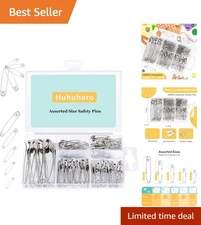 Versatile 160Pcs Safety Pins with Storage Box - Perfect for Sewing & Crafts