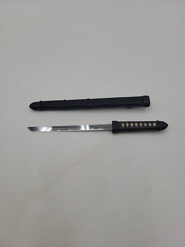 Samurai Sword Mini Katana Letter Opener - Stainless Japan - 4in Blade & Scabbard