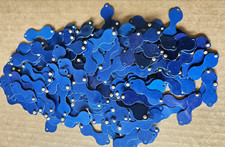VTG Arch Crown Royal Blue Plastic Button Jewelry Tags -for Rings -Batch of 210