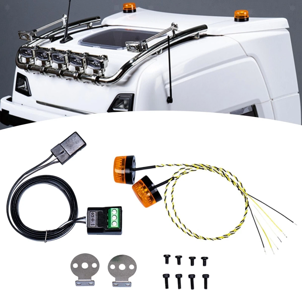 EVGATSAUTO Kit Interruttore Per Luci RC - Modulo A 3 Canali Per Auto Telecomandate - Accessorio Per Controllare Luci LED (3 Pezzi)