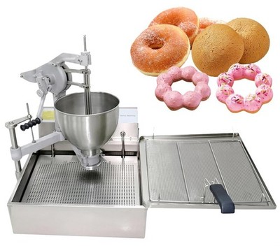 Commercial Semi-auto Donut Maker Machine 3000W Fryer Ball Shapes High-Capacity