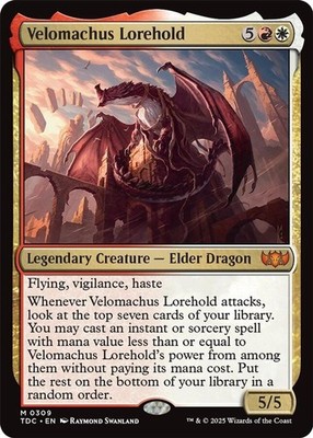 2025 Magic: The Gathering: TDC - Velomachus Lorehold (#309, M, Near Mint)