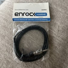Enrock EKMR2 Marine Universal 40  Soft Radio Antenna Weather Resistant Black NEW