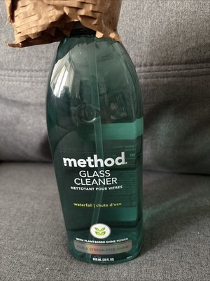 Method WATERFALL Scent Glass & Surface Cleaner Plant Based 2 PACK - 28oz each