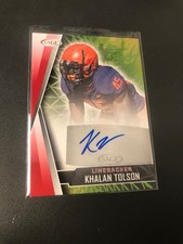 Khalan Tolson 2022 SAGE Autographs Red Illinois Fighting Illini Auto #A-KT