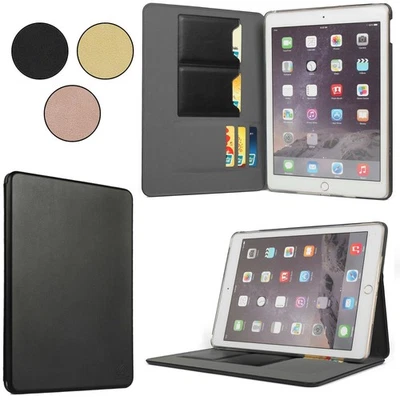 GORILLA TECH For iPad Air & Air 2 9.7" Leather Flip Wallet Card Slot Holder Case Perfect Fit
