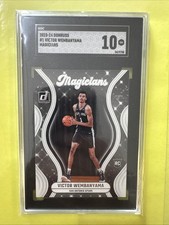 2023-24 Donruss Magicians Victor Wembanyama ROOKIE Card #1 SGC 10 Gem Mint
