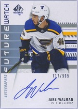 2019-20 SP Authentic Future Watch Auto Jake Walman Rookie  /999 #248  Oilers