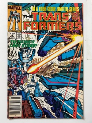 Transformers #4 (1985) 1st app. of Shockwave, 1st cameo app. of the Dinobots ...