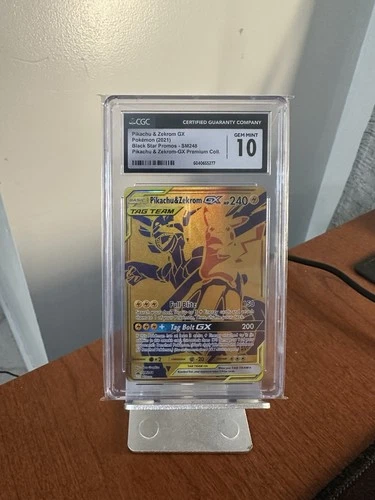 Pokémon Pikachu & Zekrom GX SM248 Black Star Promo TCG CGC 10 Gem Mint